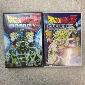 Dragon Ball Z Bio-Broly And Broly The Legendary Super Saiyan DVDs
